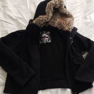 Cute Hooded Fur Jacket